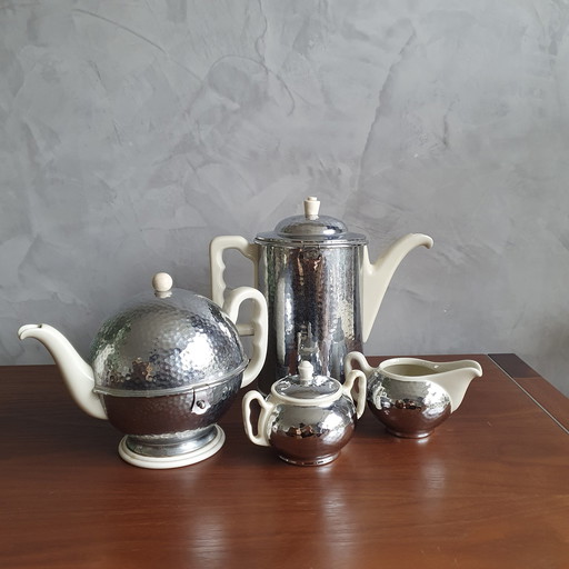 Art Deco Kaffeeservice von Thermisol, 1930er Jahre, 4er-Set