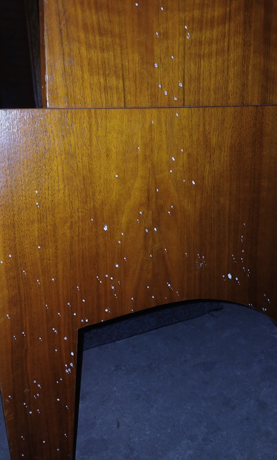 Image 1 of Midcentury-Wandschrank mit Glasschiebetüren