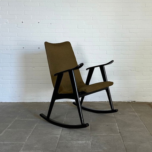 Louis Van Teeffelen Schaukelstuhl, Vintage