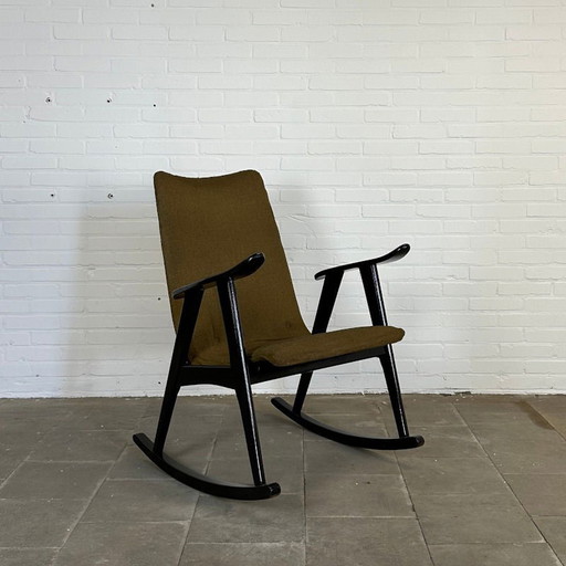 Louis Van Teeffelen Schaukelstuhl, Vintage