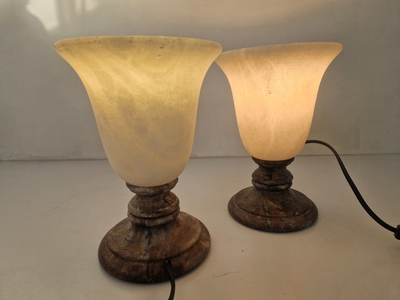 Image 1 of Vintage Alabaster Tischlampen