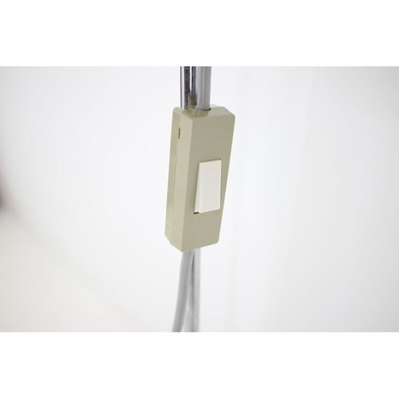 Image 1 of Vintage Stehlampe aus weißem Metall für Napako, Tschechoslowakei 1970
