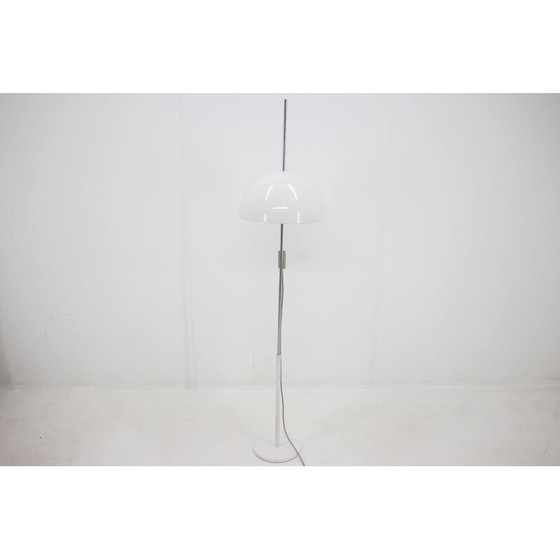 Image 1 of Vintage Stehlampe aus weißem Metall für Napako, Tschechoslowakei 1970