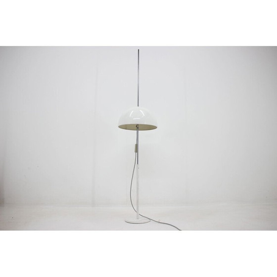 Image 1 of Vintage Stehlampe aus weißem Metall für Napako, Tschechoslowakei 1970