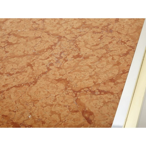 Image 1 of Vintage Couchtisch aus Chrom und Messing von Romeo Rega für Metalarte, 1970