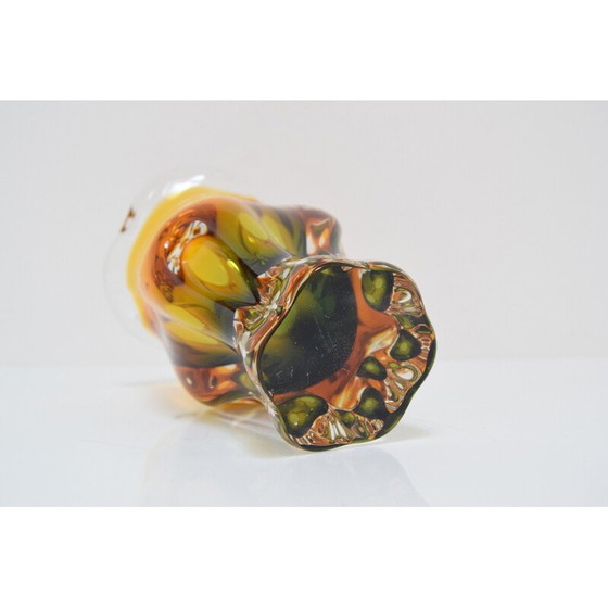 Image 1 of Vintage Vase aus Kunstglas von Josef Hospodka für Glasswork Chribska, Tschechoslowakei 1960er Jahre