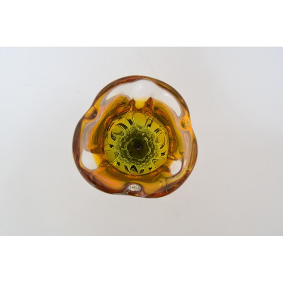 Image 1 of Vintage Vase aus Kunstglas von Josef Hospodka für Glasswork Chribska, Tschechoslowakei 1960er Jahre