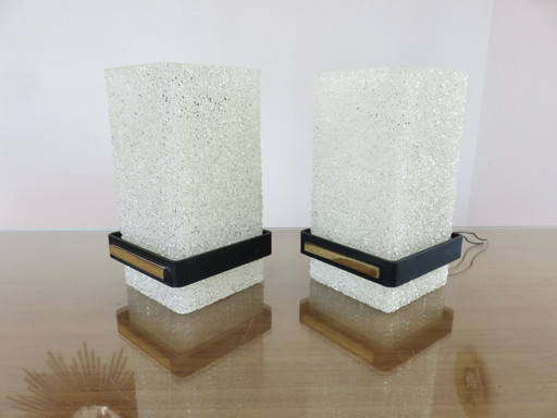 Paar Arlus Wandleuchten, Frankreich, Um 1960