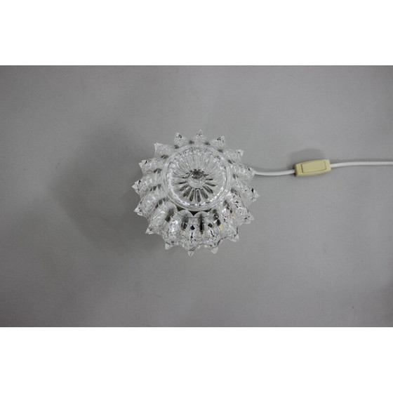 Image 1 of Vintage Tischlampe aus Messing und Glas von Kamenicky Senov, Tschechoslowakei 1970