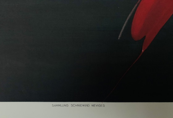 Image 1 of Georges Mathieu: "Komposition, 1958". In der Platte signiert.