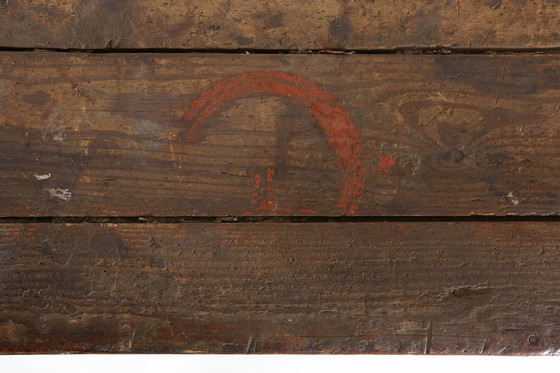 Image 1 of  Französischer industrieller Konsolentisch aus Holz, 1920er Jahre