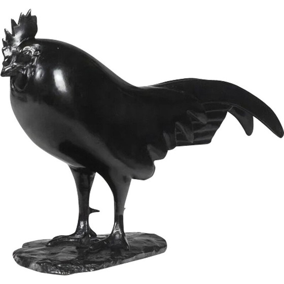 Image 1 of Skulptur "Schlafender Hahn" aus Bronze von François Pompon für Fonderie Valsuani, 2006