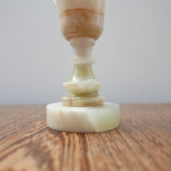 Image 1 of Alte Alabaster-Tischlampe, England 1970