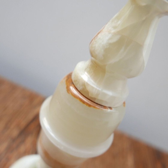 Image 1 of Alte Alabaster-Tischlampe, England 1970