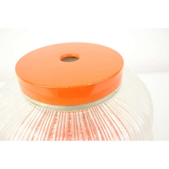 Image 1 of Vintage Tischlampe aus Metall und Glas von Napako, Tschechoslowakei 1960er Jahre