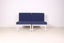 2x Postmoderne Sessel Belgisches Design der 1980er Jahre