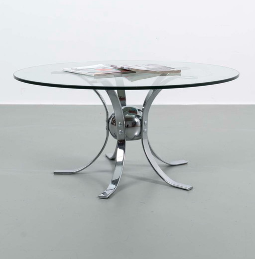 Vintage Couchtisch aus Chrom