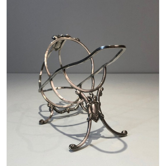 Image 1 of Alter versilberter Flaschenhalter, Belgien 1900