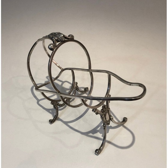 Image 1 of Alter versilberter Flaschenhalter, Belgien 1900