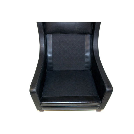 Image 1 of Vintage-Sessel aus Leder und Palisanderholz, Dänemark, 1960