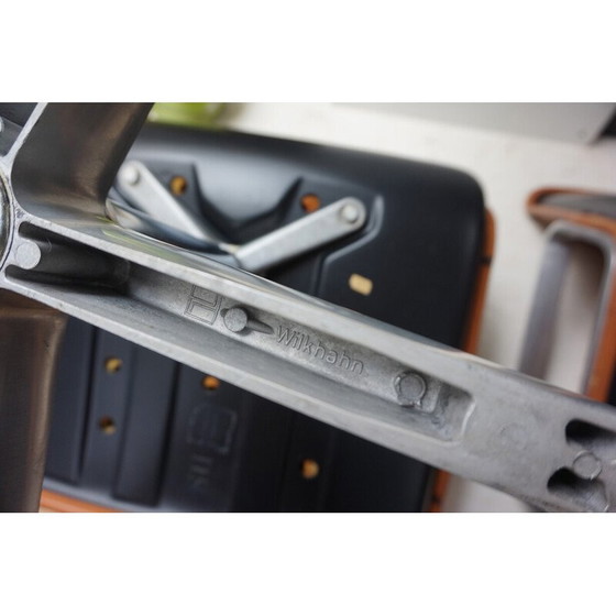 Image 1 of Cognacfarbener Ledersessel von Delta 2000 für Wilkhahn, Deutschland 1960