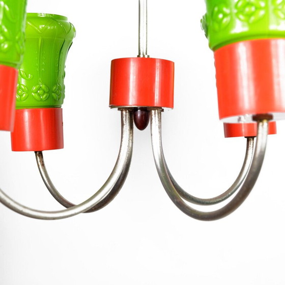 Image 1 of Postmoderne Pendelleuchte von Zzm Domgos Zabrze, Polen 1970er Jahre