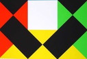Max Bill --Farbsiebdruck --Geometrie in Farbe von 1972