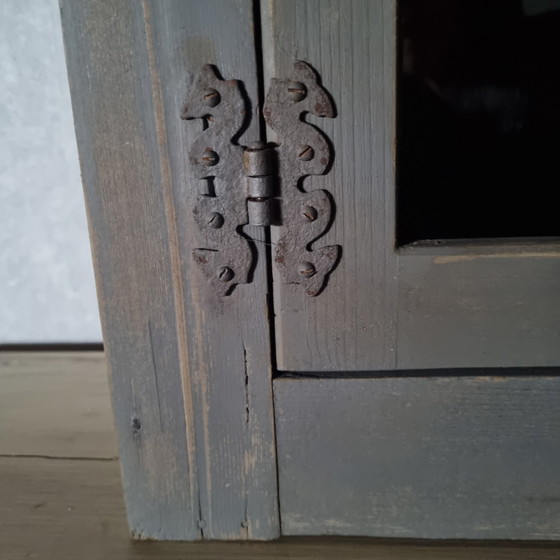 Image 1 of Vitrine Atelier Patiniert Grau 1920er /1930er Jahre