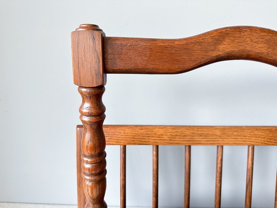 Image 1 of Vintage Massivholz Zeitschriftenständer | Plattenhalter