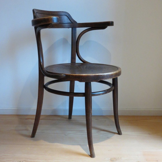 Image 1 of Alter Bürosessel Modell 704 aus Bugholz von Jacob und Joseph Kohn für Thonet, Österreich 1900