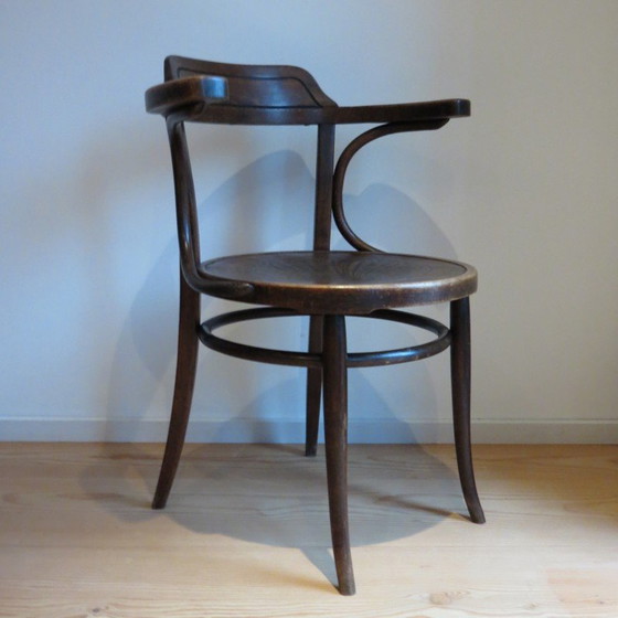 Image 1 of Alter Bürosessel Modell 704 aus Bugholz von Jacob und Joseph Kohn für Thonet, Österreich 1900