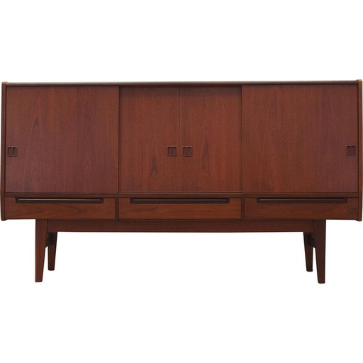 Vintage Teakholz Highboard, Dänemark 1960er Jahre
