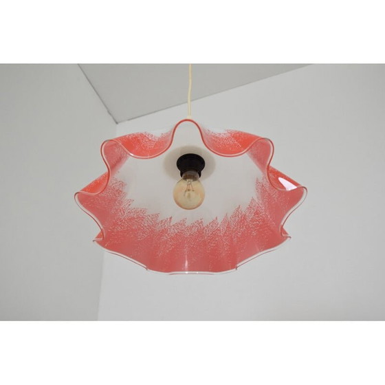Image 1 of Vintage Glas- und Kunststoffaufhängung, Tschechoslowakei 1980