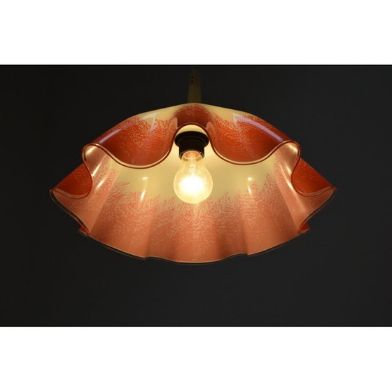 Image 1 of Vintage Glas- und Kunststoffaufhängung, Tschechoslowakei 1980