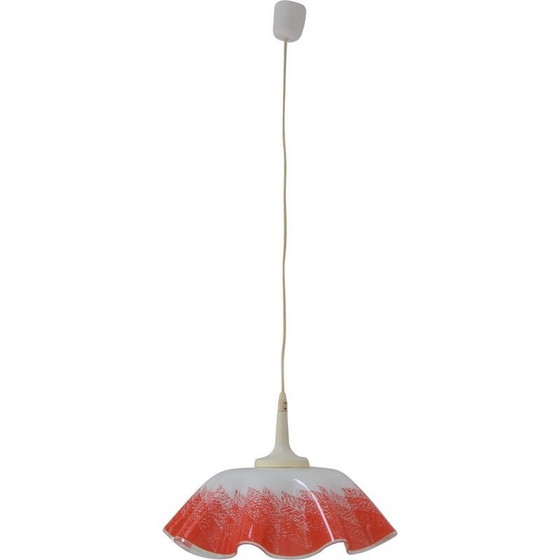 Image 1 of Vintage Glas- und Kunststoffaufhängung, Tschechoslowakei 1980