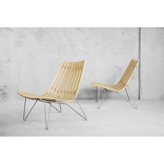 Image 1 of Paar alte Scandia-Sessel von Hans Brattrud für Fjordfiesta, Norwegen 1957