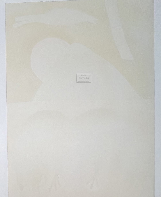 Image 1 of Signed; Guillaume Corneille Lithographie The Raven 1991 E/A - Der Rabe - Hommage À Edgar Allan Poe