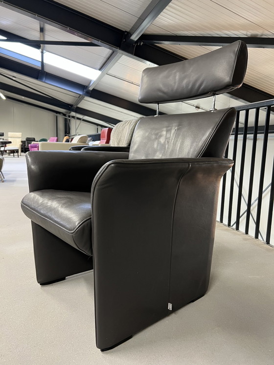 Image 1 of Jori Aqua Sessel aus grauem Leder