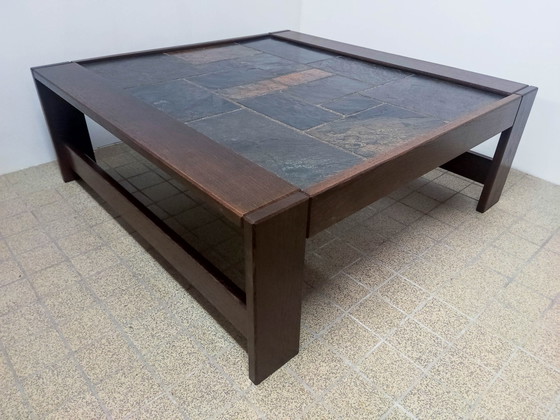 Image 1 of Brutalist Couchtisch Wenge Naturstein