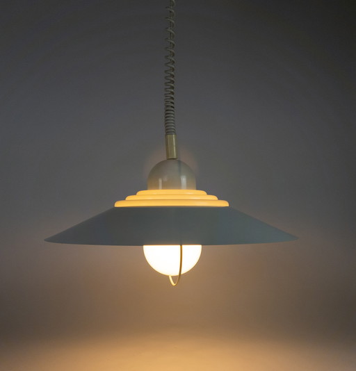 Vintage Designlampe – Designer Knud Christensen – Dänemark – UFO-Lampe – Space Age – Hängelampe – 1970er Jahre