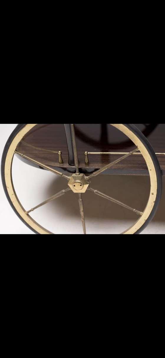 Image 1 of Aldo Tura Italienischer Barwagen aus den 1960er Jahren