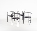4x postmoderner 1980er Stuhl