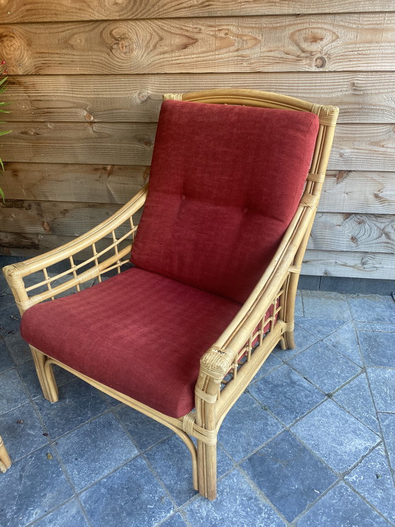 Image 1 of Vintage Rattan-Lounge-Set