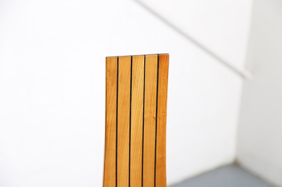 Image 1 of 2x Cherry Pearl Dot Plank Back Chairs von Robert Williams