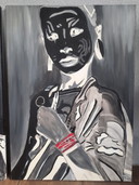 Karina de Jong, Triptychon Masai-Leute malen
