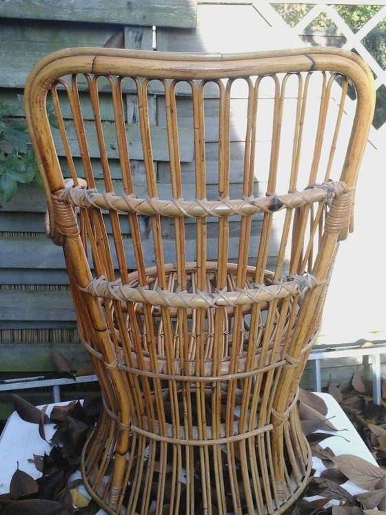 Image 1 of Pfauenstuhl aus Rattan
