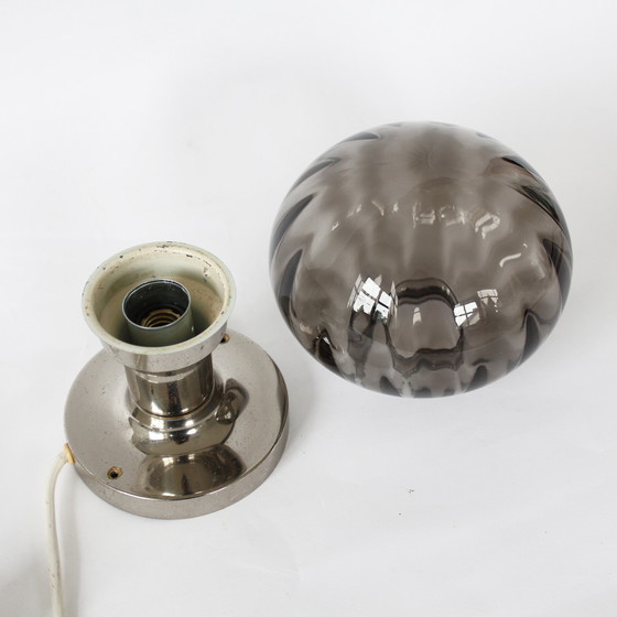 Image 1 of Vintage Rauchglaslampe