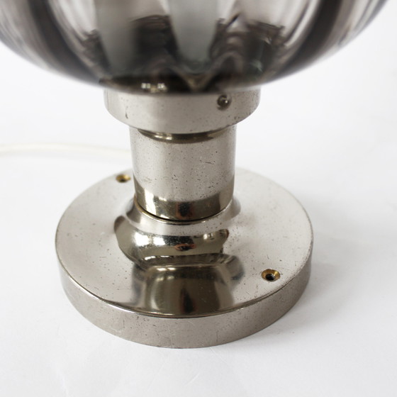 Image 1 of Vintage Rauchglaslampe