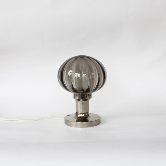 Image 1 of Vintage Rauchglaslampe