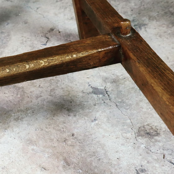 Image 1 of Brutalistische Stühle aus Eiche - 11 Stück